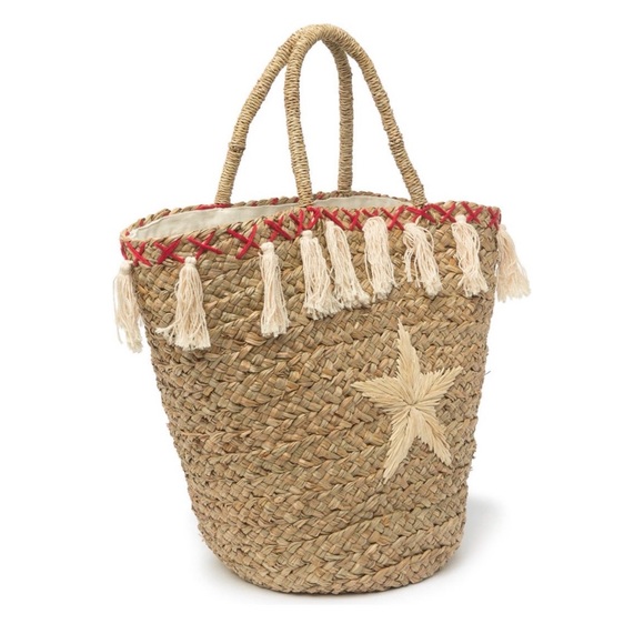 Pink Haley straw tote - Picture 3 of 7